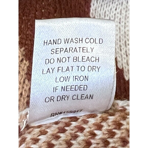 Altar'd State‎ Groovy Retro Style Round Neck Sweater Brown Neutrals Women Size L - Picture 7 of 7